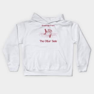 otter, otter animal, sea otter, cute otter, otter pun, funny otter Kids Hoodie